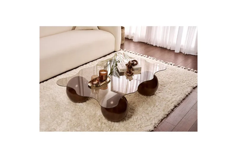 Sofabord Nordure Elinville Sofabord 120 cm Mørkebrun - Møbler - Bord - Sofabord & salongbord