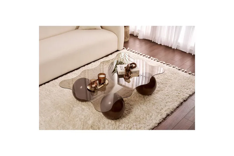 Sofabord Nordure Elinville Sofabord 120 cm Mørkebrun - Møbler - Bord - Sofabord & salongbord