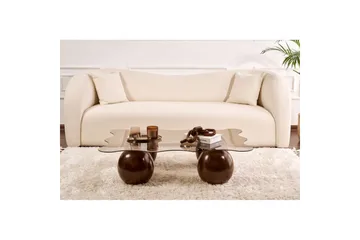 Sofabord Nordure Elinville Sofabord 120 cm Mørkebrun - Møbler - Bord - Sofabord & salongbord