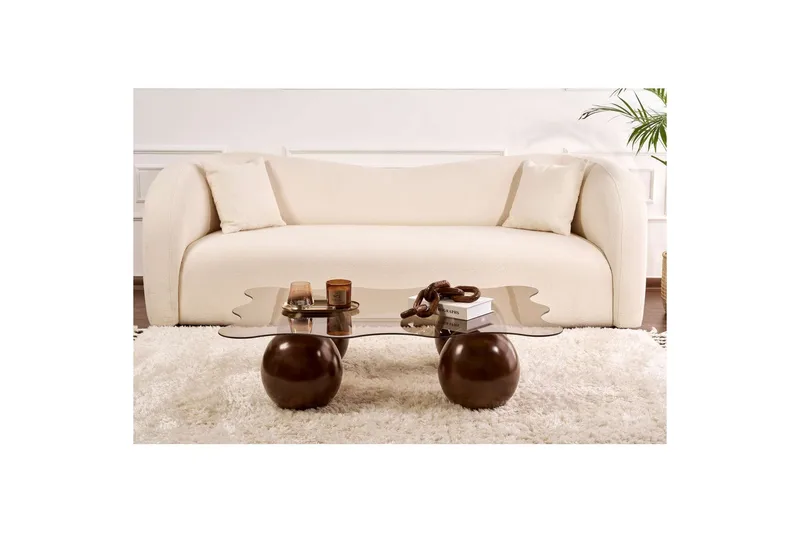 Sofabord Nordure Elinville Sofabord 120 cm Mørkebrun - Møbler - Bord - Sofabord & salongbord