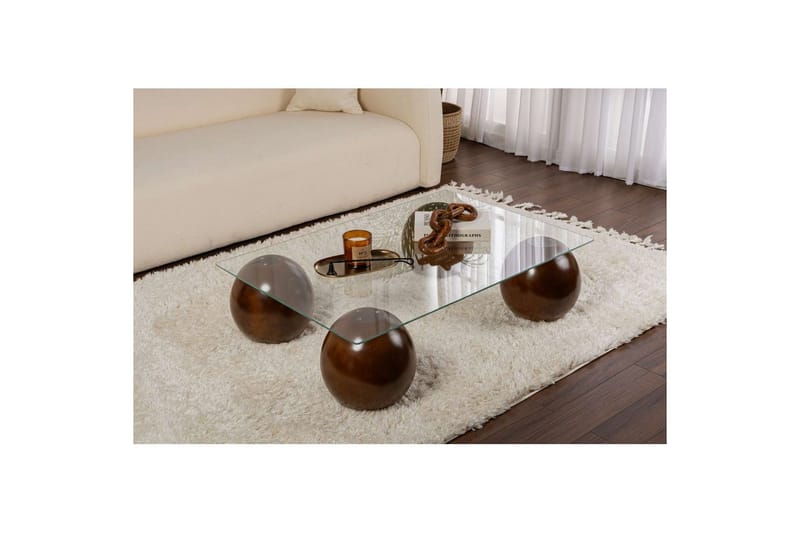 Sofabord Nordure Koushik Sofabord 110 cm Sand,Flerfarget - Møbler - Bord - Sofabord & salongbord