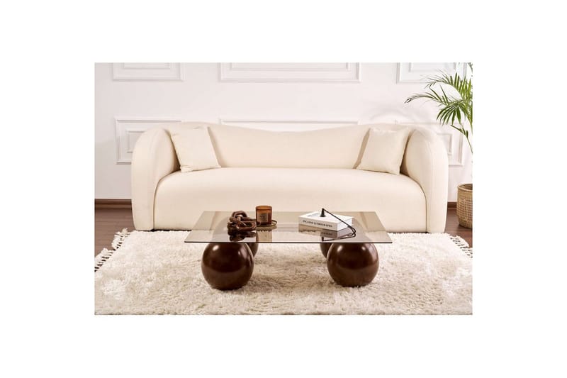 Sofabord Nordure Koushik Sofabord 110 cm Sand,Sjokoladebrun - Møbler - Bord - Sofabord & salongbord