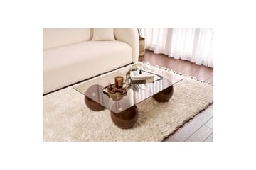 Sofabord Nordure Koushik Sofabord 110 cm Sand,Sjokoladebrun - Møbler - Bord - Sofabord & salongbord