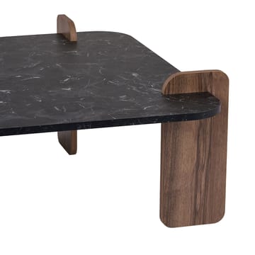 Sofabord Nordure Marais (90 x 35 x 90 cm) Lotus valnøtt - Møbler - Bord - Sofabord & salongbord
