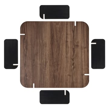 Sofabord Nordure Marais (90 x 35 x 90 cm) Valnøttre svart - Møbler - Bord - Sofabord & salongbord