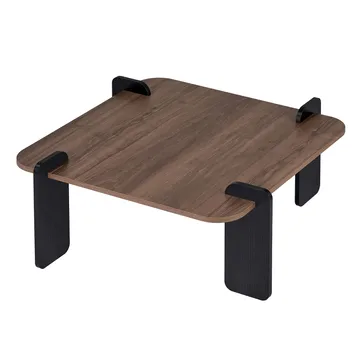 Sofabord Nordure Marais (90 x 35 x 90 cm) Valnøttre svart - Møbler - Bord - Sofabord & salongbord