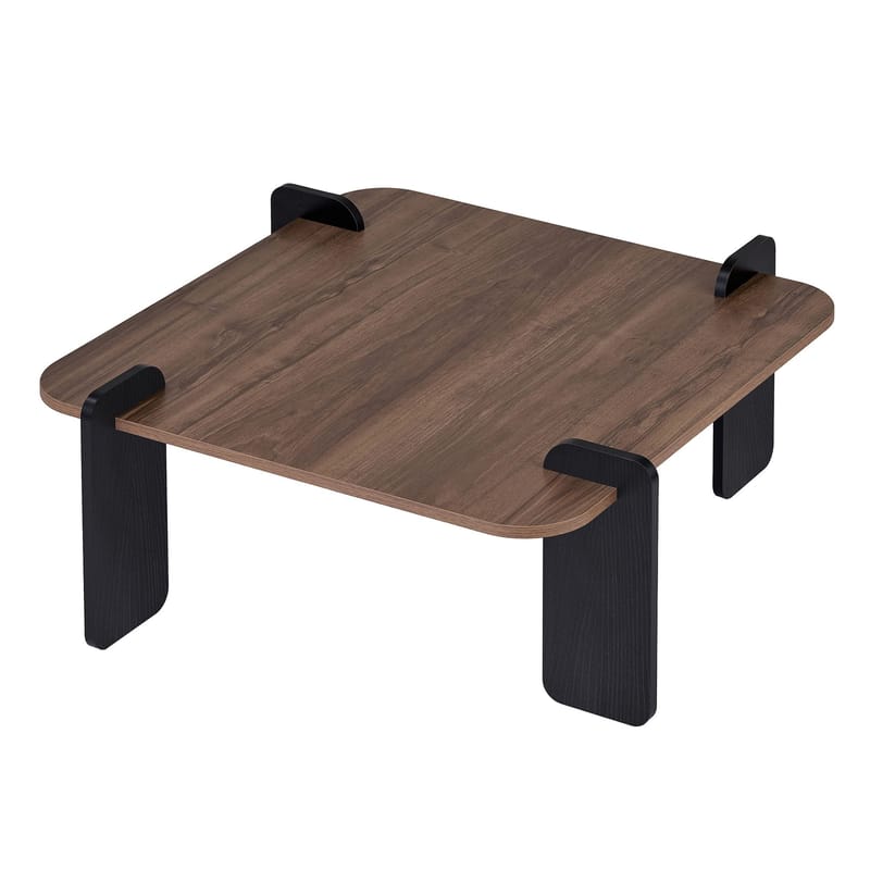 Sofabord Nordure Marais (90 x 35 x 90 cm) Valnøttre svart - Møbler - Bord - Sofabord & salongbord