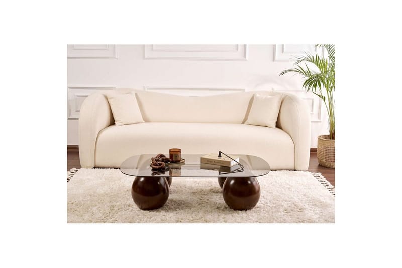 Sofabord Nordure Maroulburg Sofabord 118 cm Grå,Brun - Møbler - Bord - Sofabord & salongbord