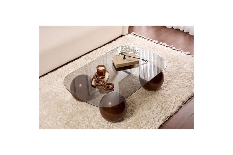 Sofabord Nordure Maroulburg Sofabord 118 cm Grå,Brun - Møbler - Bord - Sofabord & salongbord