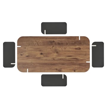 Sofabord Nordure Renard (120 x 35 x 60 cm) Atlantisk furu antrasitt - Atlantisk furu og antrasitt - Møbler - Bord - Sofabord & salongbord