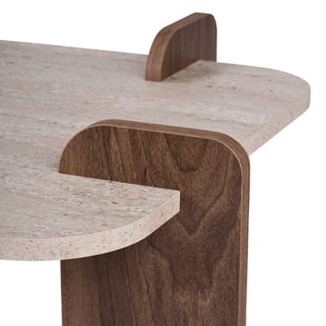 Sofabord Nordure Renard (120 x 35 x 60 cm) Travertin valnøtt - Møbler - Bord - Sofabord & salongbord