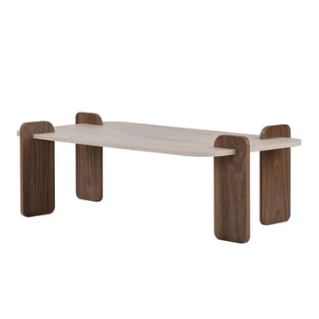 Sofabord Nordure Renard (120 x 35 x 60 cm) Travertin valnøtt - Møbler - Bord - Sofabord & salongbord