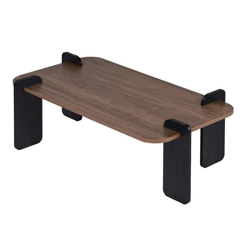 Sofabord Nordure Renard (120 x 35 x 60 cm) Valnøttre svart