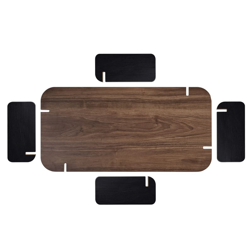 Sofabord Nordure Renard (120 x 35 x 60 cm) Valnøttre svart - Møbler - Bord - Sofabord & salongbord