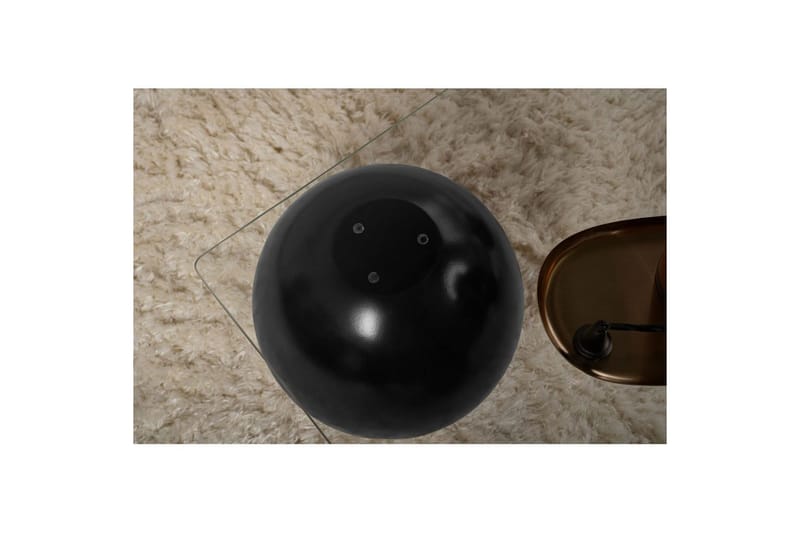 Sofabord Nordure Salongbord Koushik Svart / Transparent Svart - Møbler - Bord - Sofabord & salongbord