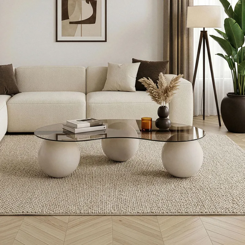 Sofabord Nordure Sphere (120 x 30 x 70 cm) Kashmir bronse - Møbler - Bord - Sofabord & salongbord