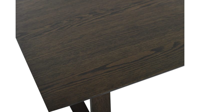 Sofabord Norvik 140 cm - Brunlakkert eikefinér med hvitpigmentert finish - Møbler - Bord - Sofabord & salongbord