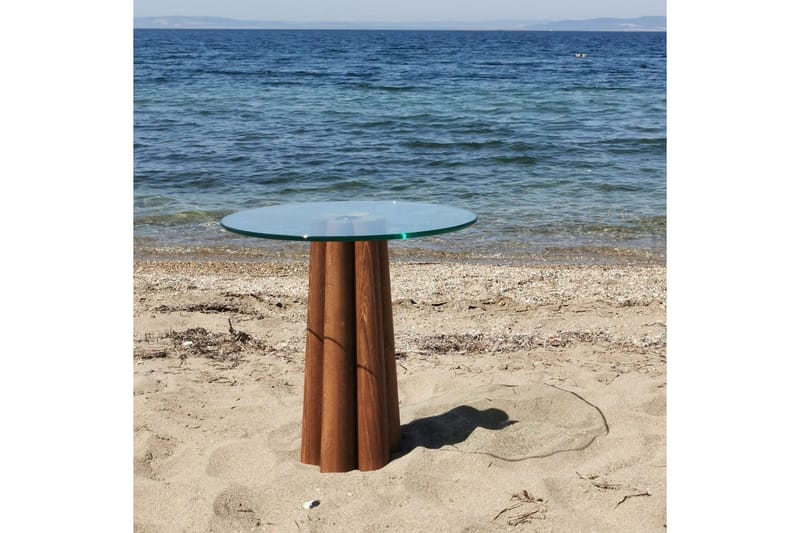 Sofabord Novera Valnøtt / Transparent - Valnøtt / Transparent - Møbler - Bord - Sofabord & salongbord