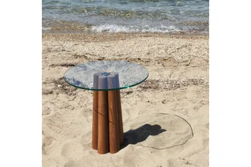 Sofabord Novera Valnøtt / Transparent - Valnøtt / Transparent - Møbler - Bord - Sofabord & salongbord