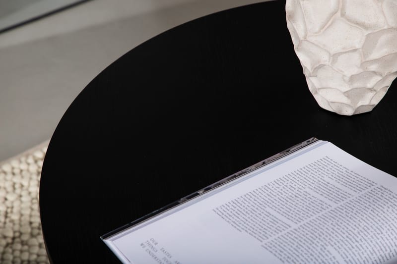 Olivia Sofabord 80 cm Rundt - Sort - Møbler - Bord - Sofabord & salongbord