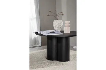 Olivia Sofabord 80 cm Rundt - Sort - Møbler - Bord - Sofabord & salongbord