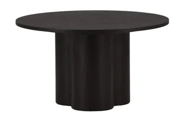 Olivia Sofabord 80 cm Rundt - Sort - Møbler - Bord - Sofabord & salongbord