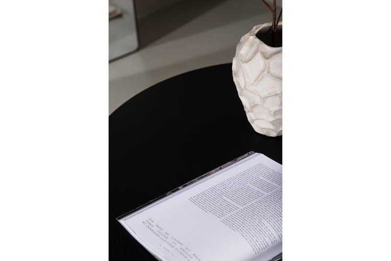 Olivia Sofabord 80 cm Rundt - Sort - Møbler - Bord - Sofabord & salongbord
