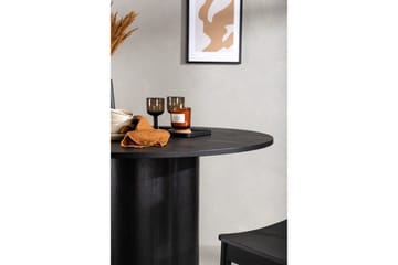 Olivia Spisebord 110 cm Rundt - Svart - Møbler - Bord - Sofabord & salongbord