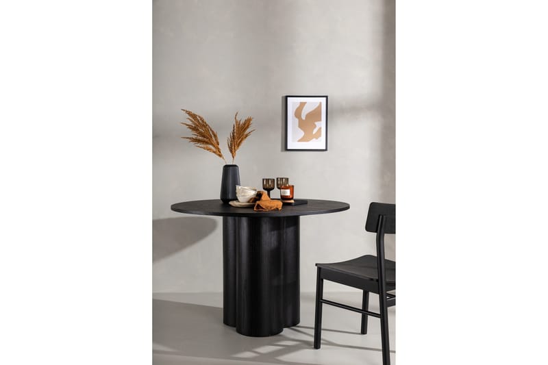 Olivia Spisebord 110 cm Rundt - Svart - Møbler - Bord - Sofabord & salongbord