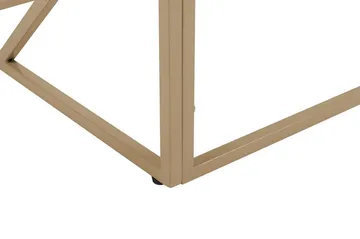 Orland Sofabord 100 cm - Glass/Gull - Møbler - Bord - Sofabord & salongbord