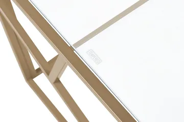 Orland Sofabord 100 cm - Glass/Gull - Møbler - Bord - Sofabord & salongbord