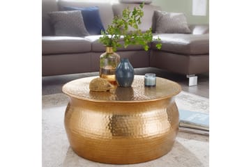 Osagie Sofabord 60 cm Rundt - Gull - Møbler - Bord - Sofabord & salongbord