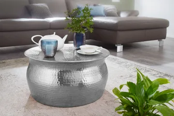 Osagie Sofabord 60 cm Rundt - Silver - Møbler - Bord - Sofabord & salongbord