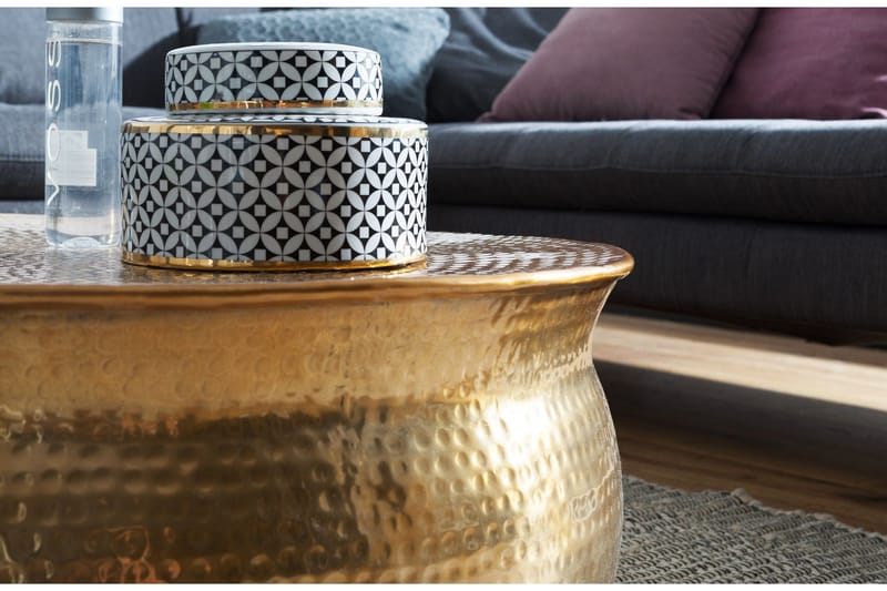 Osagie Sofabord 75 cm Rundt - Kobber - Møbler - Bord - Sofabord & salongbord