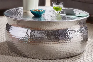 Osagie Sofabord 75 cm Rundt - Silver - Møbler - Bord - Sofabord & salongbord