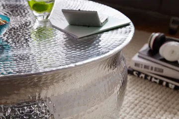 Osagie Sofabord 75 cm Rundt - Silver - Møbler - Bord - Sofabord & salongbord