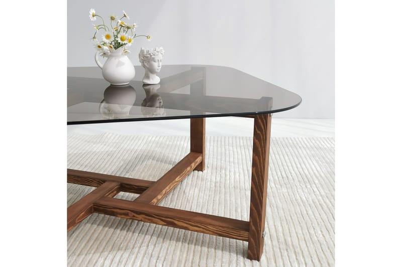 Ostwerwal Sofabord 80 cm Rundt - Natur - Møbler - Bord - Sofabord & salongbord