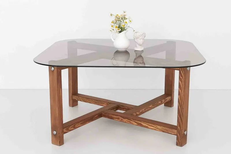 Ostwerwal Sofabord 80 cm Rundt - Natur - Møbler - Bord - Sofabord & salongbord