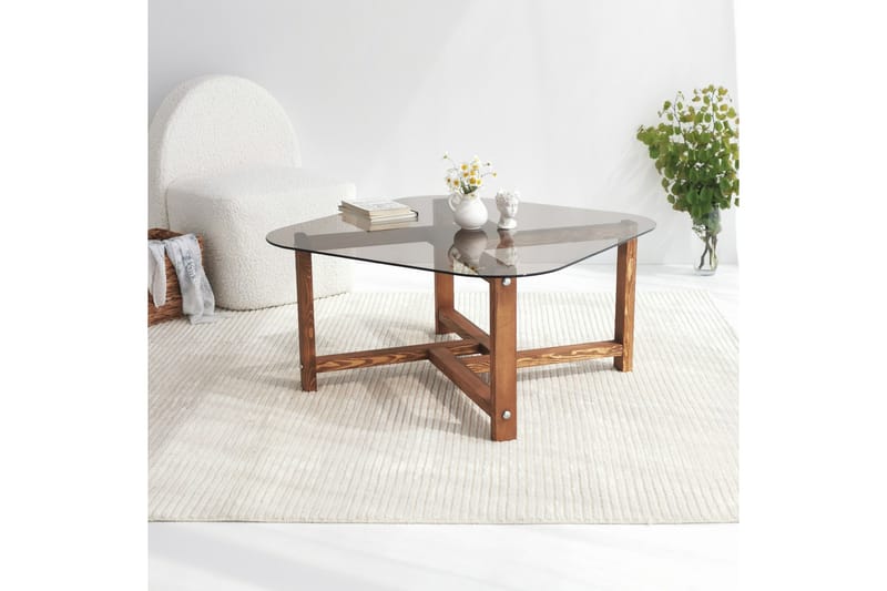 Ostwerwal Sofabord 80 cm Rundt - Natur - Møbler - Bord - Sofabord & salongbord