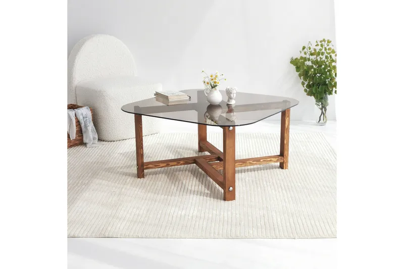 Ostwerwal Sofabord 80 cm Rundt - Natur - Møbler - Bord - Sofabord & salongbord