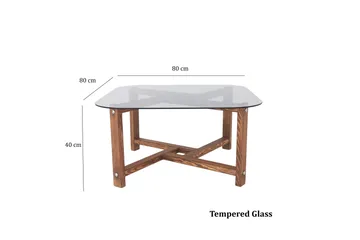 Ostwerwal Sofabord 80 cm Rundt - Natur - Møbler - Bord - Sofabord & salongbord