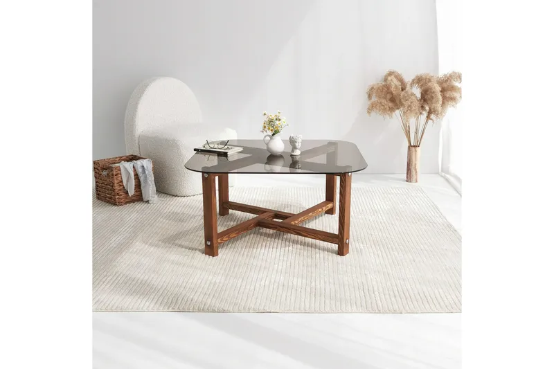 Ostwerwal Sofabord 80 cm Rundt - Natur - Møbler - Bord - Sofabord & salongbord