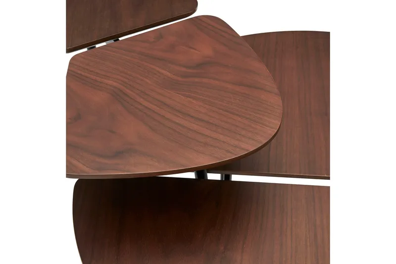 Otteskruv Settbord 120 cm - Mørkebrun/Svart - Møbler - Bord - Sofabord & salongbord