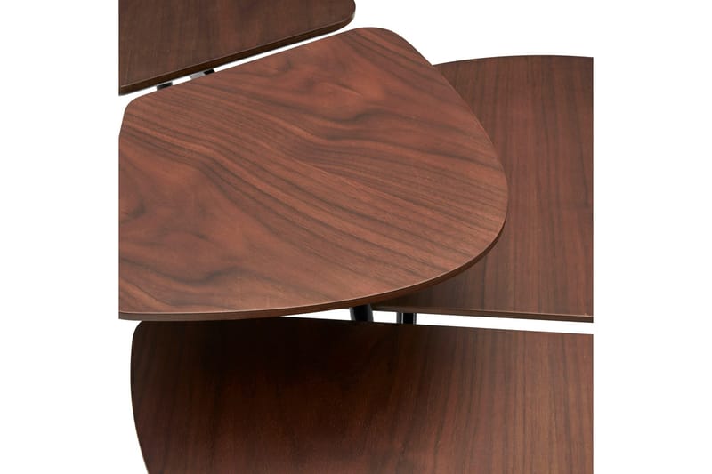 Otteskruv Settbord 120 cm - Mørkebrun/Svart - Møbler - Bord - Sofabord & salongbord