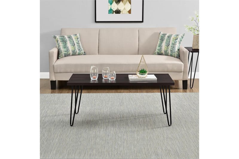 Owen Sofabord 107 cm Espresso/Svart - Dorel Home - Møbler - Bord - Sofabord & salongbord