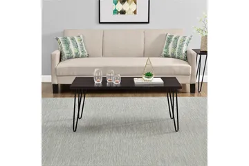 Owen Sofabord 107 cm Espresso/Svart - Dorel Home - Møbler - Bord - Sofabord & salongbord