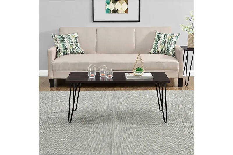 Owen Sofabord 107 cm Espresso/Svart - Dorel Home - Møbler - Bord - Sofabord & salongbord