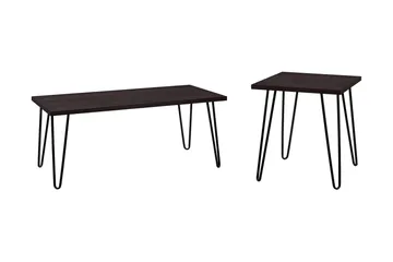 Owen Sofabord 107 cm Espresso/Svart - Dorel Home - Møbler - Bord - Sofabord & salongbord