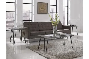 Owen Sofabord 107 cm Grå/Svart - Dorel Home - Møbler - Bord - Sofabord & salongbord