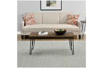 Owen Sofabord 107 cm Valnøttsbrun/Svart - Dorel Home - Møbler - Bord - Sofabord & salongbord